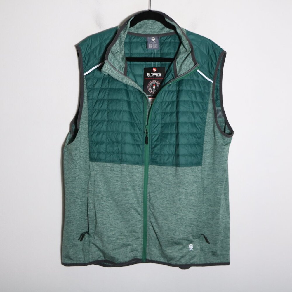 Little‎ Donkey Andy Mens Lightweight Golf Vest Running Casual Teal XL Zip Up